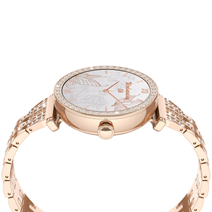 DF LC602C Nouvelle conception LC602C Montre connectée de luxe pour femme avec écran AMOLED, appel Bluetooth, étanchéité IP68, en acier et diamants, pour femmes - Product Image 3