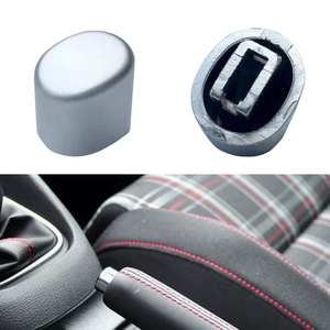 Copertura Cromata per Pulsante Leva Freno a Mano 1K0711303 per VW Golf 5 6 GTI MK5 MK6 Plus Jetta A5 Scirocco Eos <span class=keywords><strong>Seat</strong></span> <span class=keywords><strong>Leon</strong></span> 2 - Product Image 3