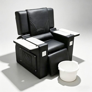 Fauteuil de pédicure et de massage portable sans tuyauterie, inclinable, à angle réglable, sans pompe, pour salon de manucure - Product Image 6