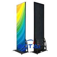 Écran LED portable sur pied pour publicité Botai 640X1920mm P2.5 P1.86 P2 P3, panneaux d'affichage LED transparents