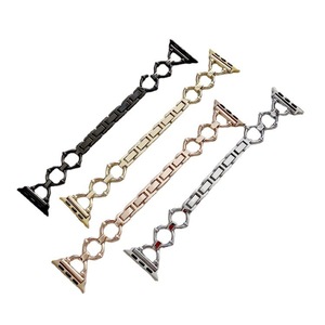 Mode femmes O chaîne bande métallique pour <span class=keywords><strong>Apple</strong></span> Watch 11 10 9 8 <span class=keywords><strong>7</strong></span> 6 5 montre Bracelet Bracelet 20MM 22MM pour <span class=keywords><strong>Huawei</strong></span> Samsung Xiaomi montre - Product Image 1