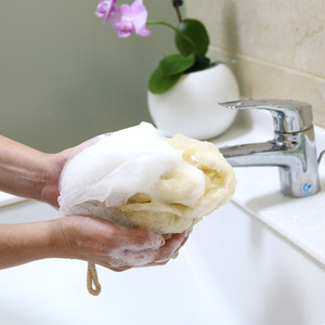 Factory Direct Supply dual texture <b>bath</b> ball Premium Quality deep cleanse dead skin <b>bath</b> <b>sponge</b> - Product Image 2
