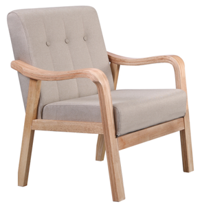 Dayanıklı ahşap eğlence sandalye oturma odası Accent sandalyeler dış mekan mobilyası veranda bahçe salonu kanepe sandalye - Product Image 1