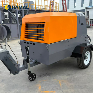 เครื่องปั๊มปูนลมแบบกึ่งแห้ง HAMAC สำหรับงานปรับพื้นและปูนฉาบ พร้อมสายพานลำเลียง ขาย - Product Image 2