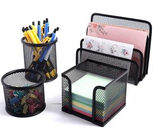 Nhà Máy Trực Tiếp Mini Xu Hướng Sản Phẩm <span class=keywords><strong>2025</strong></span> New Arrivals 5Pcs Kim Loại Thủ Công Mỹ Nghệ Sắt Dây Lưới Trường Học Và Văn Phòng Văn Phòng Phẩm Thiết Lập - Product Image 4