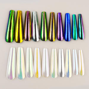 Poudre à <span class=keywords><strong>ongles</strong></span> chromée Magic White Pearl Aurora Mermaid Pigment Nail Art Aurora Powder - Product Image 6