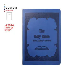 Produttore professionale fornitore di carta bibbia in pelle sintetica stampa di libri Logo personalizzato studio Mini bibbia