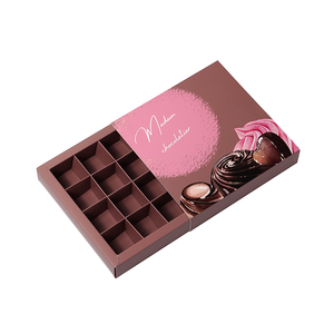 Caja de Embalaje de Chocolate Personalizada de Grado Alimenticio con Divisores y Juego de Bolsas de Regalo, Caja de Papel de 16 Cavidades para Chocolates y Trufas al por Mayor - Product Image 4