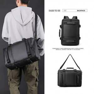 Nouveau sac à dos pour homme, sac à dos d'affaires de grande capacité, sac à bandoulière en PU imperméable, sac à dos de voyage portable pour affaires - Product Image 3