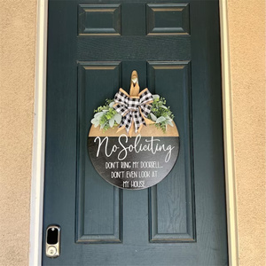 Interessante porta d'ingresso segno appendiabiti ghirlanda decorazione porta d'ingresso benvenuto al divertimento numeri di <span class=keywords><strong>casa</strong></span> - Product Image 5