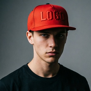 Wholesale Custom Embossed Logo Snapback <b>Cap</b> Fashionable Sports Hat 5 Panel <b>Flat</b> Bill Baseball <b>Cap</b> for <b>Men</b> Women - Product Image 3