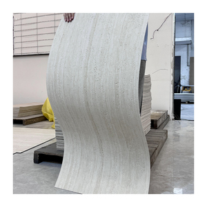 Moderne Außenverkleidung Stein MCM Wandfliesen Weiche Wandleuchte Innen-Verbundwandpaneele Flexibler Travertinstein - Product Image 1