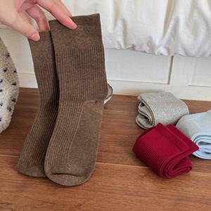 Bio serica Era Hochwertige winter dicke Socken Einfarbige Socken Ins Mid-Calf Bunte Socken - Product Image 4