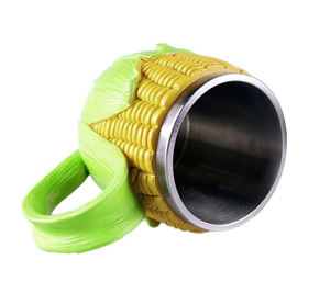 Vente en gros Nouveau Créatif Résine Acier Inoxydable Simple Créatif Personnalité Amusant 3D Fruits Bière Tasses Maïs Raisin Tasse Cadeau Whisky Tasse - Product Image 5