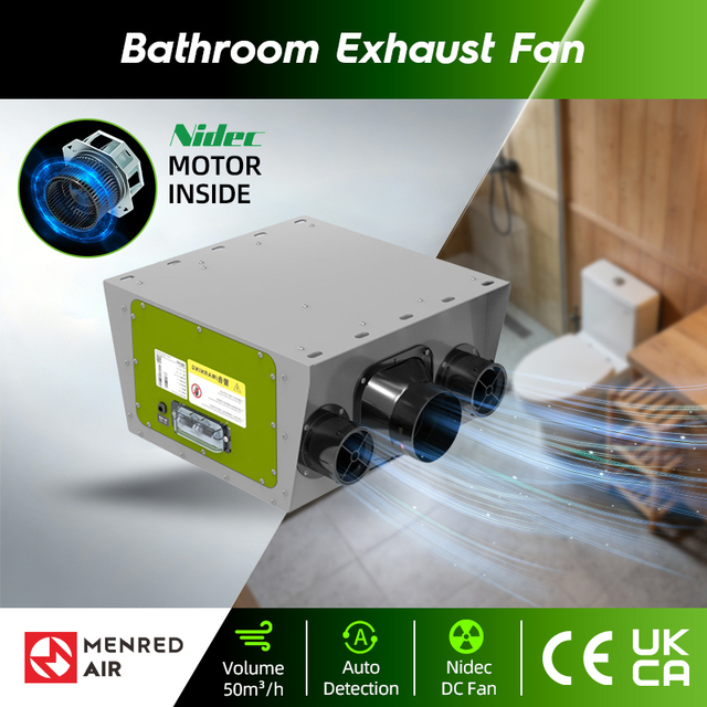 Easy Install Fresh air Ventilation System Automatically Exhaust Fan Single Flow Ventilator