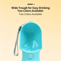 Gourde de voyage transfrontalière pour chiens et chats, distributeur d'eau portable pour animaux de compagnie, bouteille d'eau en plastique pour extérieur