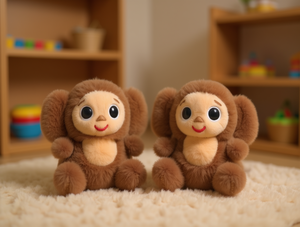 Lindos peluches de mono de 10 cm, animales de peluche suaves para bebés y niños pequeños, regalo unisex - Product Image 2