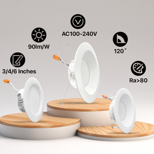 Led có thể ánh sáng bóng đèn LED bóng Đèn Dimmable LED Đèn chiếu sáng trang bị thêm Downlight baffle <span class=keywords><strong>TRIM</strong></span> - Product Image 2