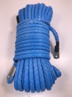 Cordage de treuil synthétique Hyropes UHMWPE 12 mm avec crochet pour le sauvetage tout-terrain