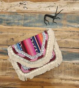 กระเป๋าโบโฮ บันจารา งานปักมือคุณภาพพรีเมียม กระเป๋าสะพายไหล่สไตล์ชาติพันธุ์ ทำมือ สำหรับใช้ในชีวิตประจำวัน มีจำหน่ายในราคาที่ดีที่สุด - Product Image 6