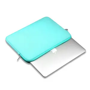 Custom Logo Size Printed Waterproof Zipper Neoprene Laptop Pouch Bag