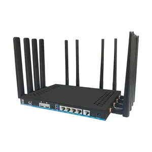 12 antennes externes gigabit ethernet ports wifi modem carte sim 5g wifi6 routeur double sim