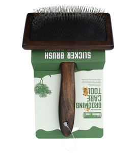 Peine para Mascotas con Mango <span class=keywords><strong>de</strong></span> Madera y Sándalo, Púas <span class=keywords><strong>de</strong></span> Acero Inoxidable, Apto para Perros y Gatos, Elimina el Pelo Suelto - Product Image 6