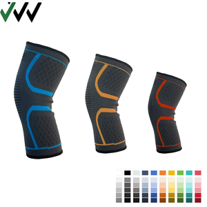 Fábrica Customized Black <span class=keywords><strong>Knee</strong></span> Sleeves Elastic Respirável <span class=keywords><strong>Knee</strong></span> Support <span class=keywords><strong>Brace</strong></span> Proteção Profissional para Correr Fitness - Product Image 6