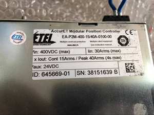 En Stock, Usado, en Buen Estado, con Garantía de 3 Meses, Servoaccionamiento <span class=keywords><strong>ETEL</strong></span> EA-P2M-400-15/40A-0100-00 - Product Image 2