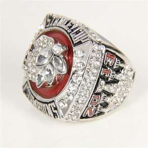 แหวนชิงแชมป์ชิคาโก แบล็คฮอว์กส์ ปี 2013 สำหรับผู้ชาย ชุบทองคำขาวผสมโลหะ ประดับคริสตัลและเพชรเทียม ของที่ระลึก ของขวัญวันเกิด - Product Image 3