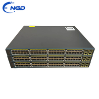 Switch PoE Gigabit Ethernet Administrado de Nivel 2 Apilable de 48 Puertos para Redes LAN Empresariales y de Campus, Modelo WS-C2960-48PST-L/-S