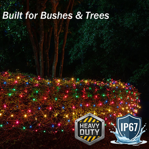 Iluminación Decorativa para Exteriores de 220V 24V IP67 con Cable de Goma Impermeable para Celebraciones Navideñas, Malla de Luces LED para Árboles de Navidad - Product Image 1