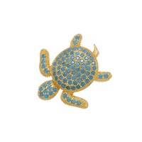 Jinyuan 19x21mm Cristal Petit Animal Tortue Connecteur pour Femmes DIY Bracelet Fait Main Collier Bijoux Accessoires