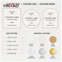 Étiquette personnalisée pour cosmétiques en rouleau, autocollant vinyle mat imperméable et résistant aux rayures avec dorure à chaud pour logo de flacon de parfum ou de pot de soin de la peau