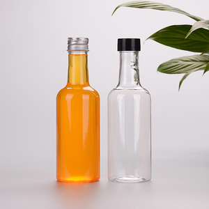 Botellas de <span class=keywords><strong>Vino</strong></span> de Plástico PET Transparente de 330 ml, Aptas para Alimentos, en Existencia, Venta al por Mayor, Botellas Desechables Vacías de PET para Bebidas con Tapa - Product Image 1