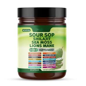 Oem מפעל מחיר המפעל אורגני טבעי soursop קפסולות 24-in-1 תמצית צמחים תוספי תזונה בריאים למבוגרים - Product Image 1