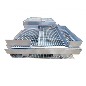 Plataforma de Pasarela Galvanizada por Inmersión en Caliente, Placa de Cubierta para Remolque, Drenaje de <span class=keywords><strong>Pared</strong></span>, <span class=keywords><strong>Rejilla</strong></span> de Acero - Product Image 3