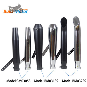 Silencieux <span class=keywords><strong>moto</strong></span> modifié pour <span class=keywords><strong>Harley</strong></span>/Triumph Scrambler/<span class=keywords><strong>Moto</strong></span> Guzzi avec échappement <span class=keywords><strong>moto</strong></span> rétro <span class=keywords><strong>style</strong></span> queue de poisson vintage - Product Image 2