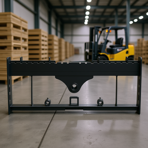 Support de palettes pour mini-chargeuse compacte 45 pouces, avec manchons de lance de récepteur de attelage rapide de 2 pouces, pour la manutention de matériaux avec chariot élévateur - Product Image 2