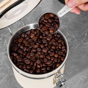 Outil Baristal Accessoires à expresso personnalisés FDA LFGB 1,2L 1,5L 1,8L Récipient de stockage de grains de café hermétique avec cuillère - Product Image 4