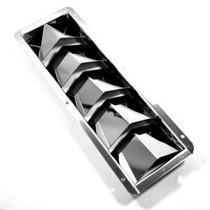 Grille d'aération rectangulaire en acier inoxydable Isure 325 mm x 110 mm pour matériel nautique - Product Image 4