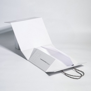 Self-Erecting Foldable Book Shaped Magnetic Closure Gift Box with Matte Finish Custom Paperboard - Product Image 3