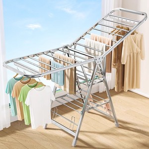 非常有利的家用折叠地板晾衣架: - Product Image 4