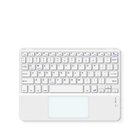 Keyboard nirkabel Mini 2.4Ghz, papan ketik Multimedia ergonomis dapat diisi ulang