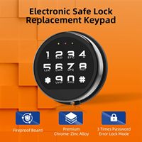 Serrure électronique de coffre-fort MT-B022 avec clavier à code programmable, accès rapide et sécurisé, antivol, antirouille, finition chromée durable