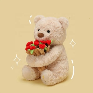 Creative New Valentine's Day <strong>Teddy</strong> Bear Stuffed Animal Plush Toy Rose Hat PP Cotton Filled for Girls and Boys - Product Image 4