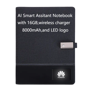 Carnet intelligent A5 avec assistant vocal IA, en cuir PU, bloc-notes numérique OCR, logo personnalisé, cadeaux d'affaires - Product Image 4