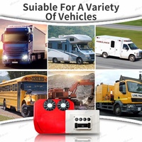 Holicen HLS-69 12V/24V Dachklimaanlage mit Doppellüfter für Autos, Wohnwagen, Reisemobile & Schwerlastwagen - 8000-14000 BTU 850-1800W