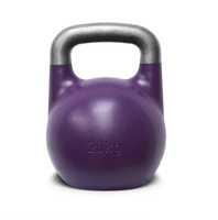 Kettlebell de compétition avec trou logo personnalisé et kettlebell de couleur kettlebell d'usine