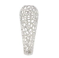 Vase de table bohème découpé à la main, en aluminium de haute qualité, écologique, résistant à la rouille, motif corail, pour mariage côtier, vase de sol